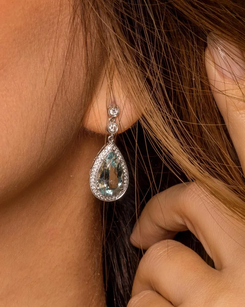 Aquamarine Earrings by Germani