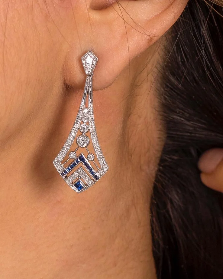 Art Deco Earrings by Germani