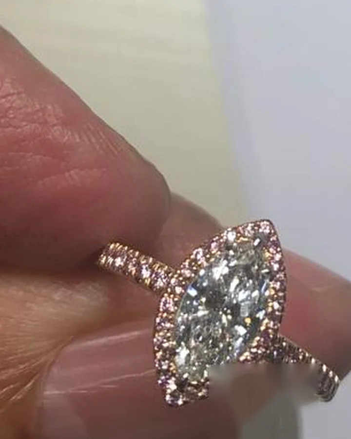 Matching Blue Diamond Ring by Germani