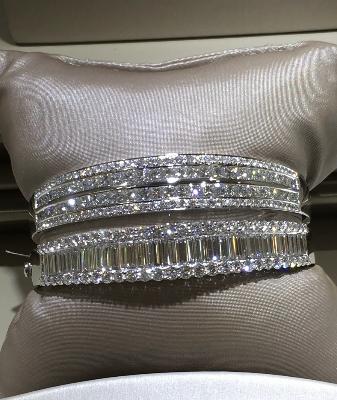 Baguettes Diamonds Bangles by Germani