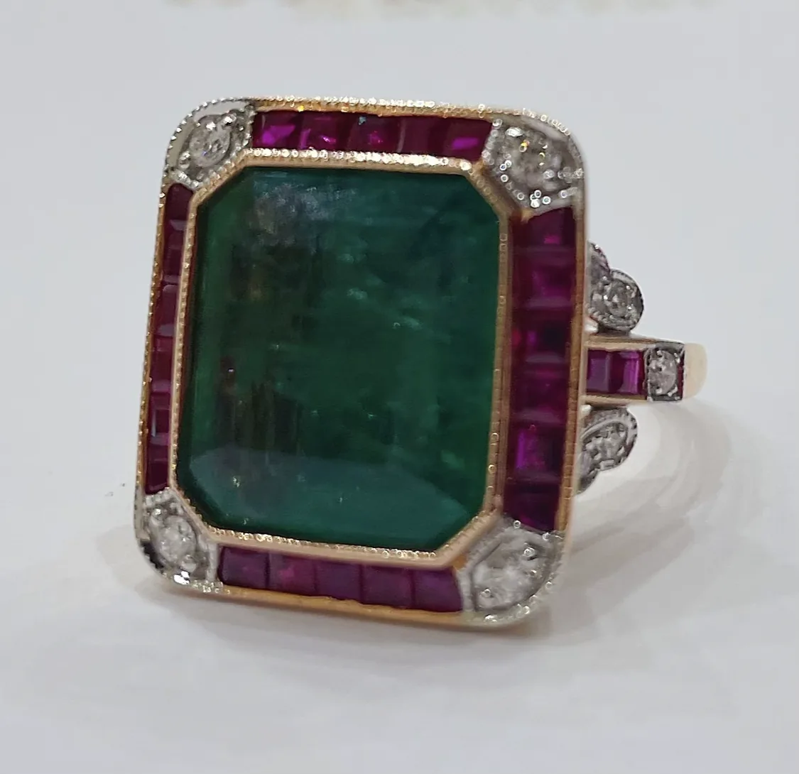 Art Deco Emerald Ring by Germani