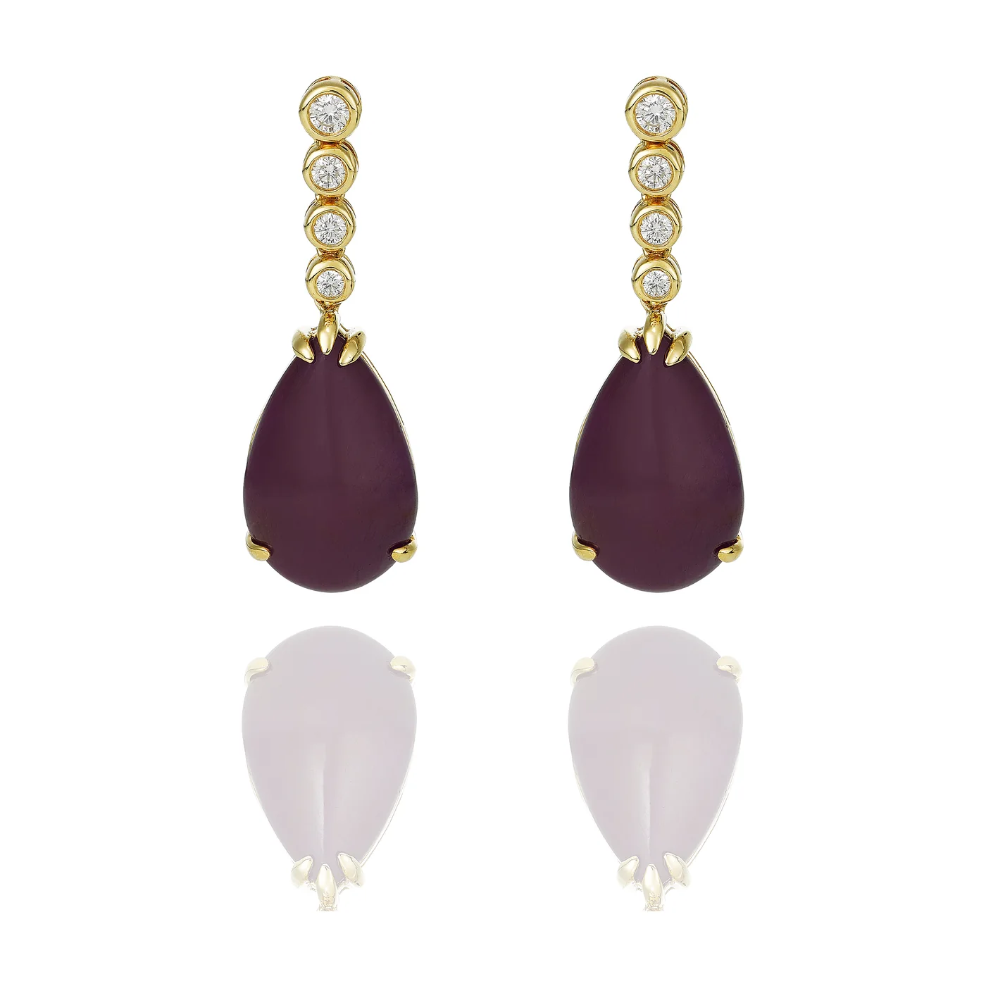 Gemstone Drop Earrings by Germani