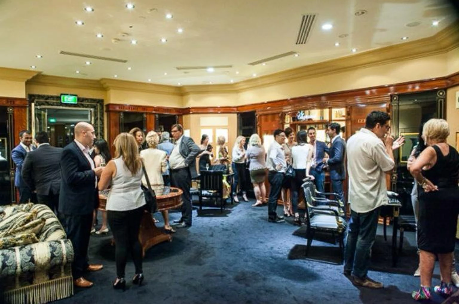 Guests at a Germani cocktail party in the boutique