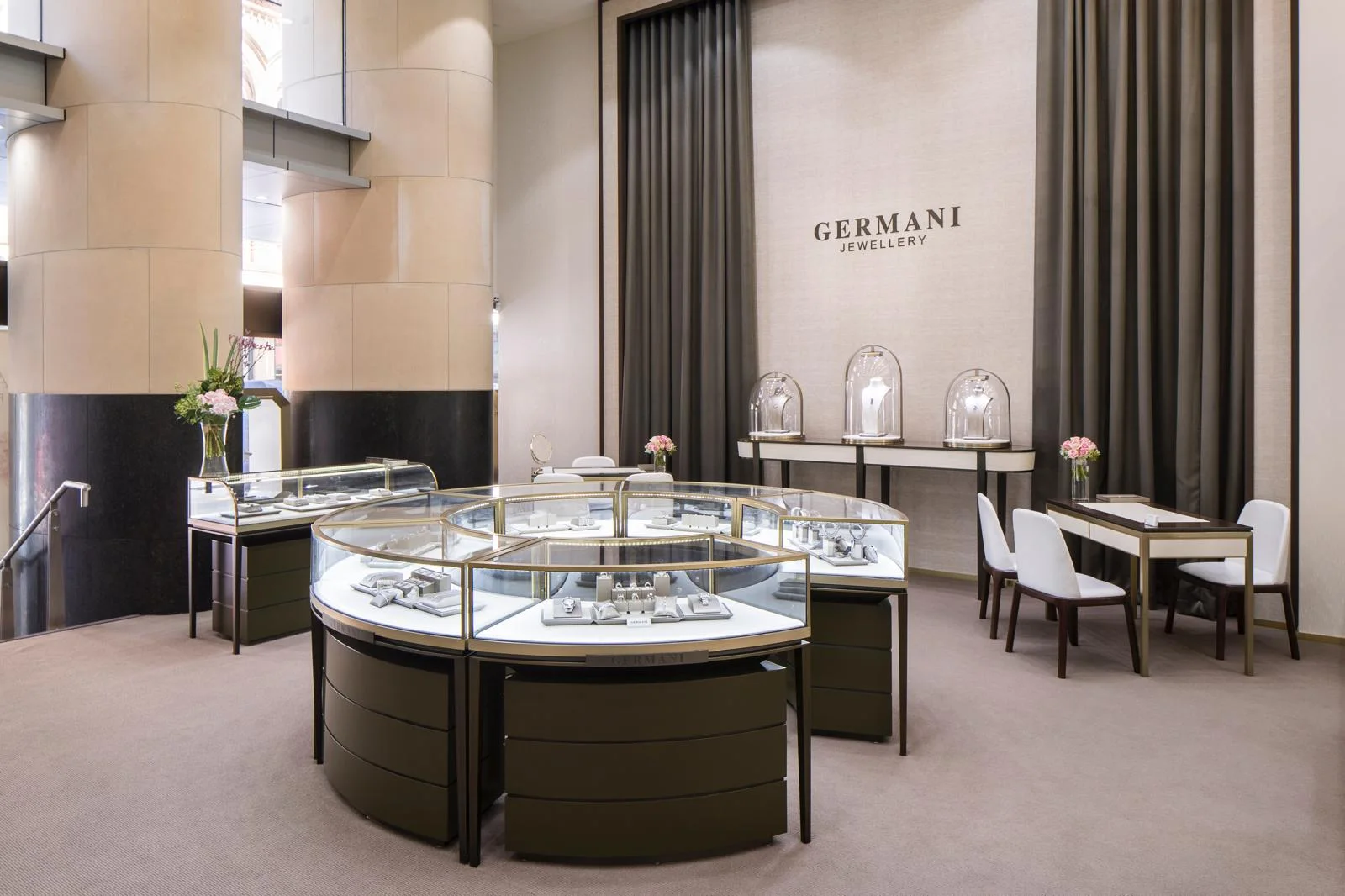 Inside the Germani showroom, Sydney