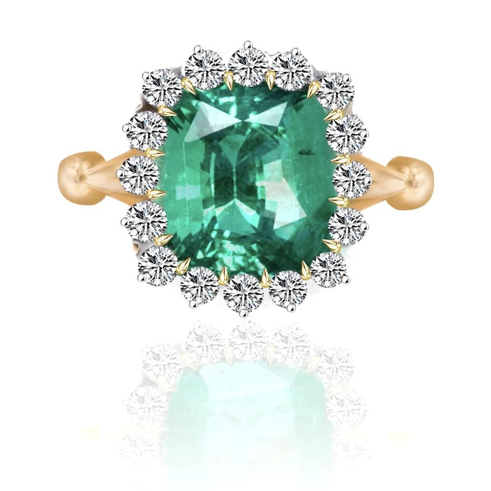 Emerald Cluster Ring by Germani