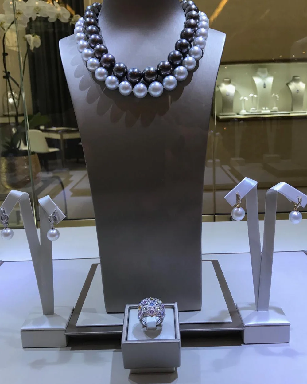 Large Tahiti and South Sea Pearl Strands by Germani