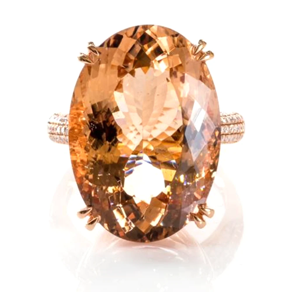 Morganite Cocktail Ring by Germani