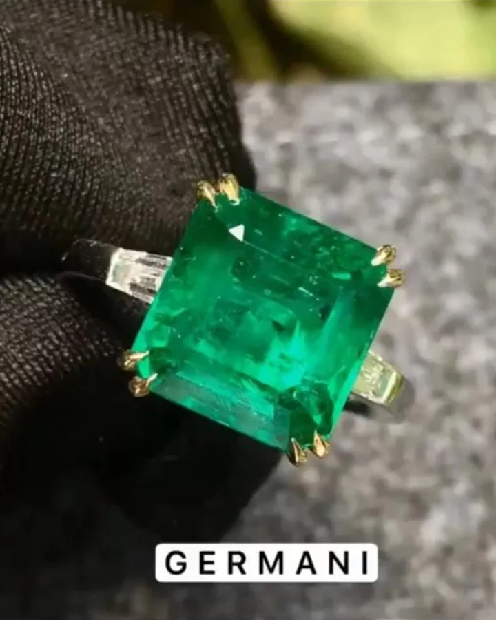 Rare Quality Natural Emerald Ring by Germani