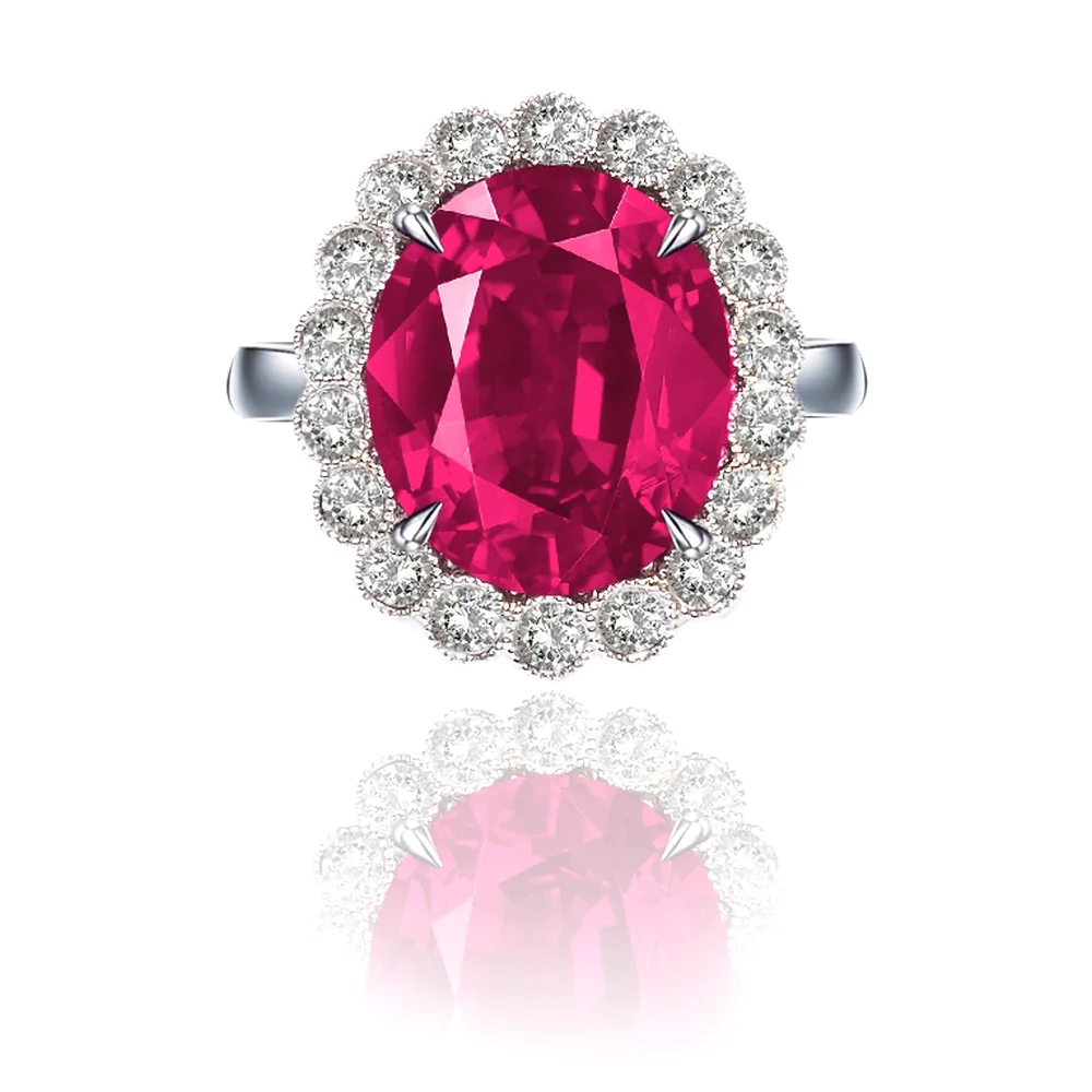 Ruby Halo Ring by Germani