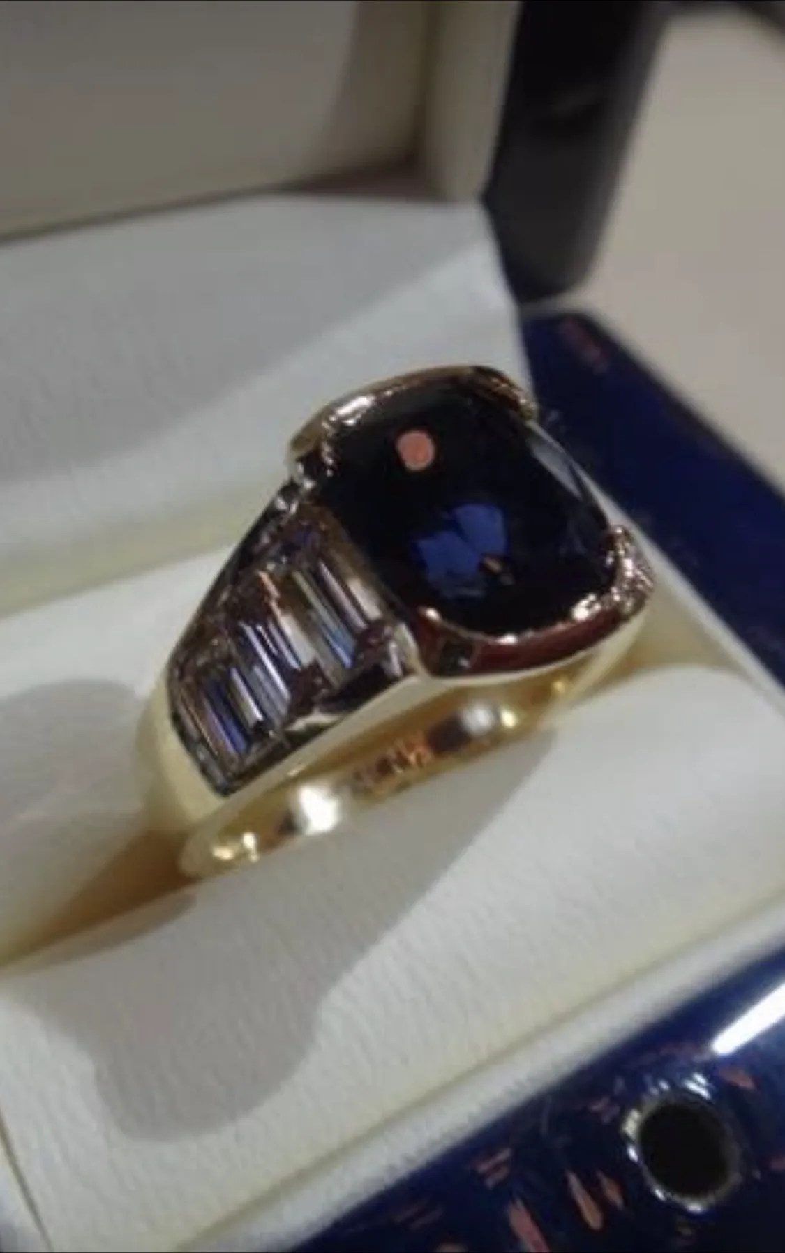 Sapphire & Baguette Ring by Germani