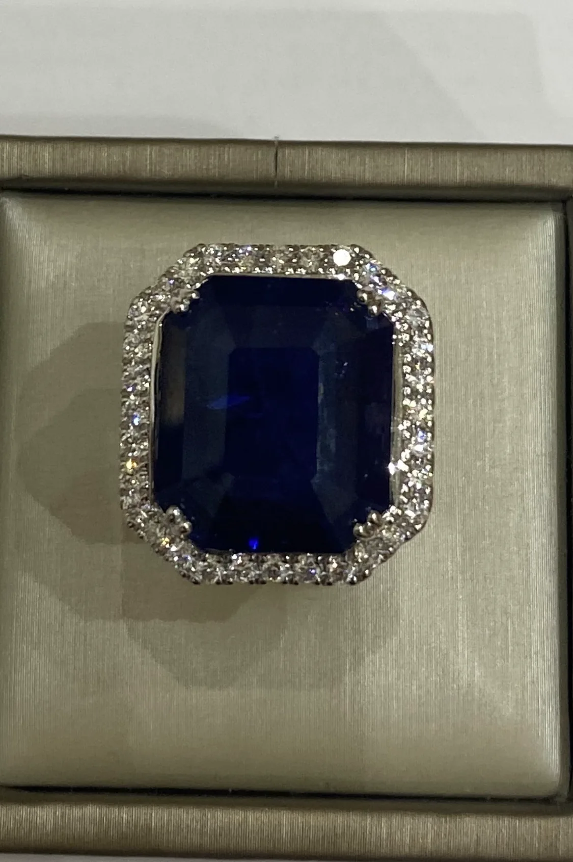 Natural Blue Sapphire Ring by Germani