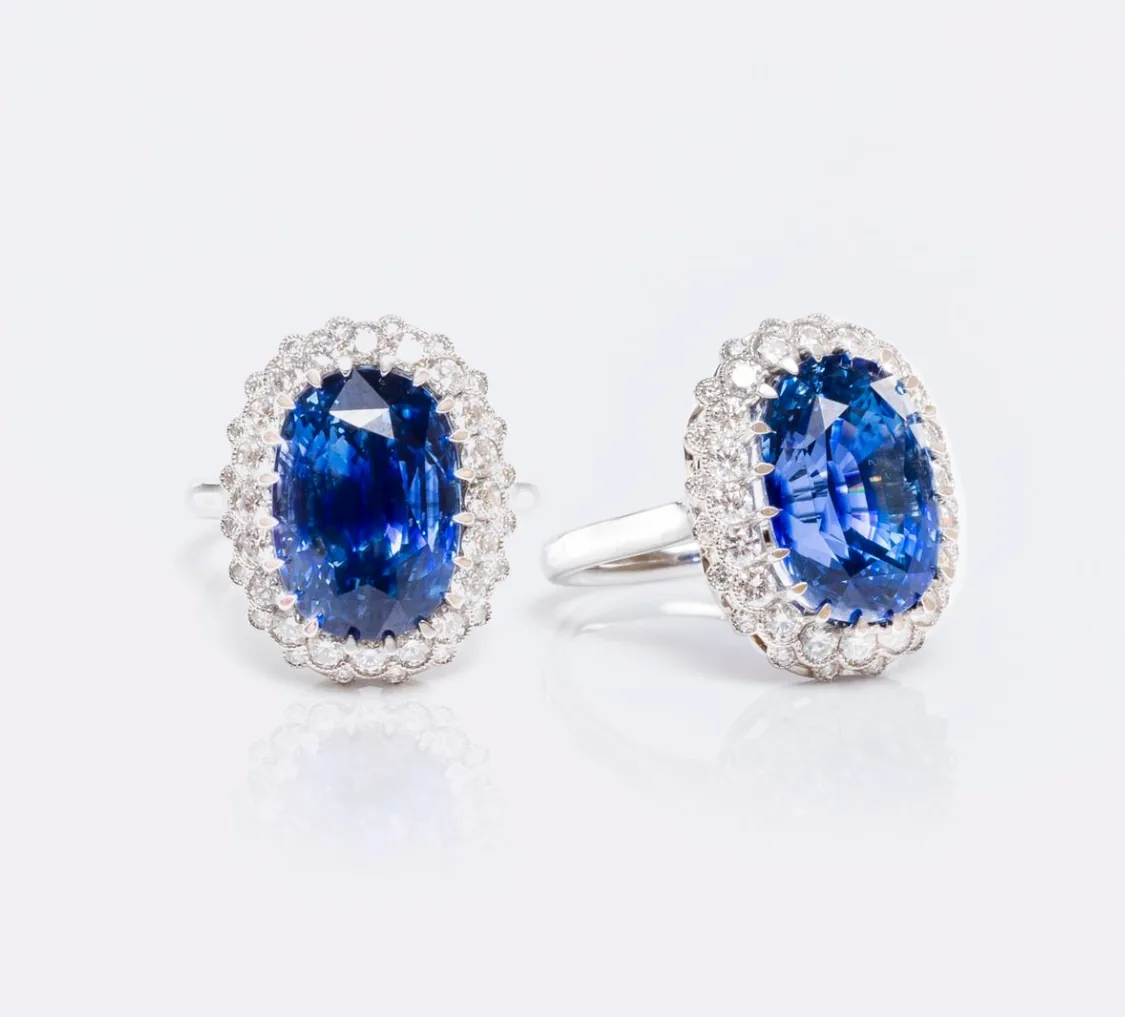 Oval Sapphire Rings by Germani