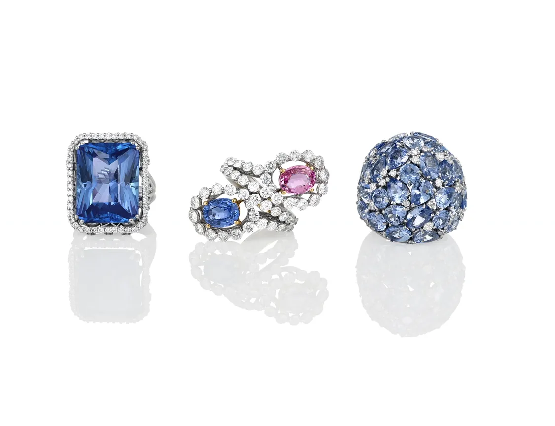 Sapphire Cocktail Rings by Germani