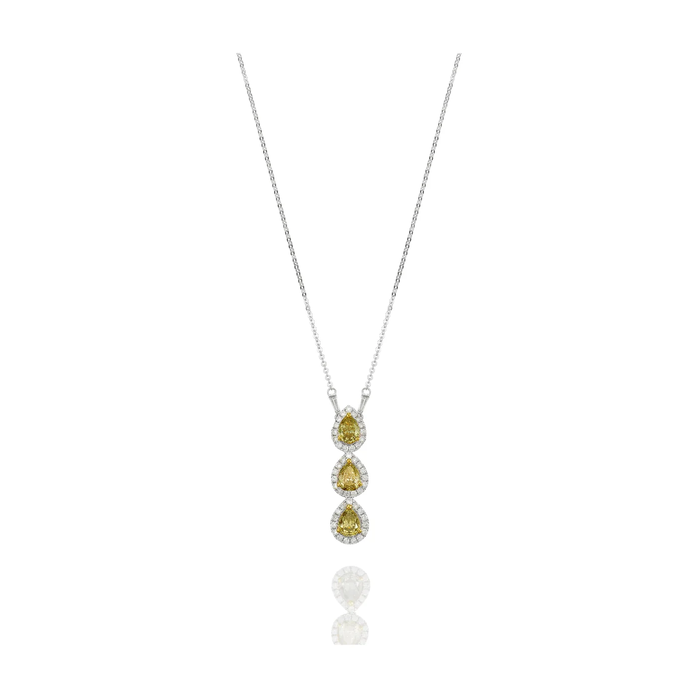 Yellow Diamond Trilogy Pendant by Germani
